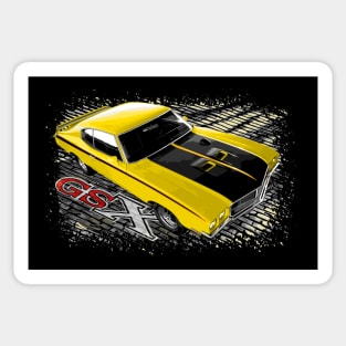 Yellow 1970 Buick GSX Sticker